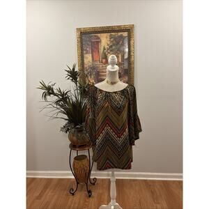 Top Secret women Blouse Size Small 3/4 Bell Sleeves Pullover Off-shoulder